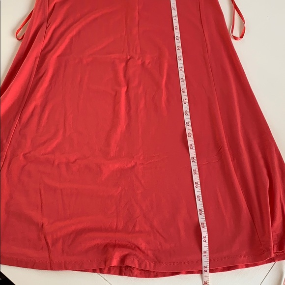 Like new! Loft Knot Back Coral Color Swing Dress - Picture 11 of 12